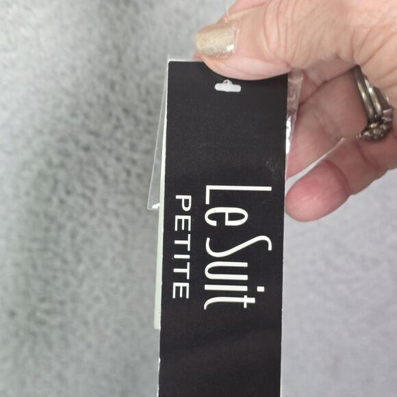 Le Suit petite champagne floral embroidered blazer 4P - Picture 12 of 16